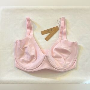 SKIMS FITS EVERYBODY UNLINED DEMI BRA Cherry Blossom NWT 46DDD